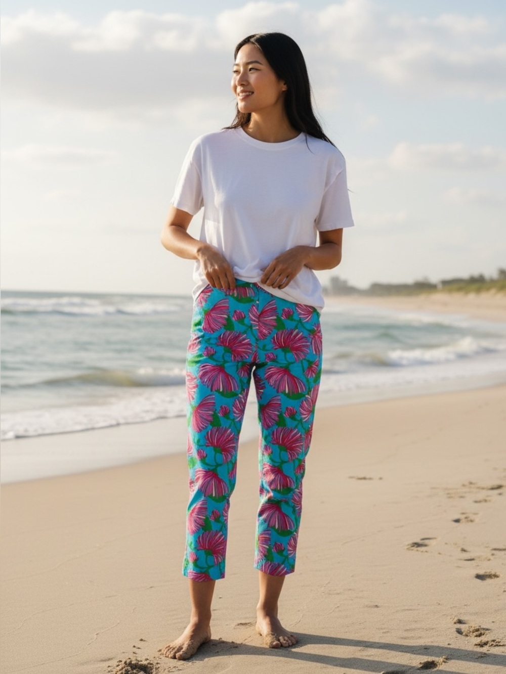 Vintage Lilly Pulitzer Originals Tradewind Kissue Resort Fit Capri (D-1)